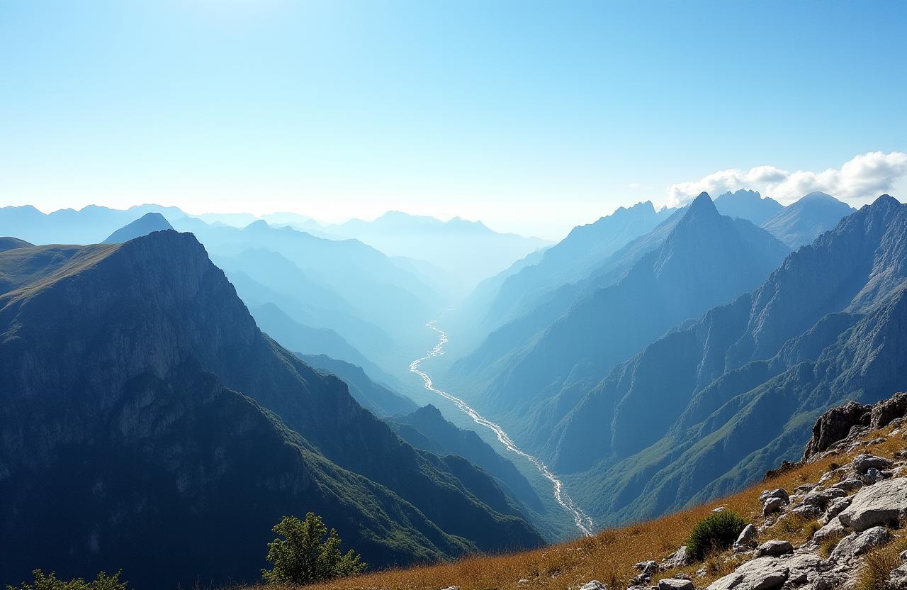 Impresionante vista de los Picos de Europa en España, un destino de viaje de aventura.